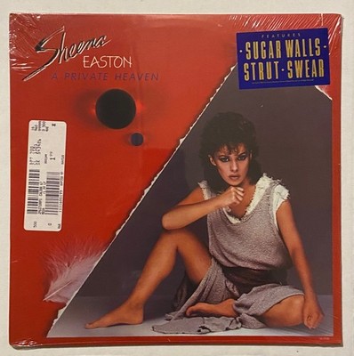 SHEENA EASTON - A PRIVATE HEAVEN LP SEALED ST-17132 HYPE STICKER CUT-OUT