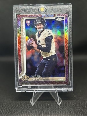 🔥🔥2025 Topps Chrome Tyler Shough Rookie Leather Refractor #398