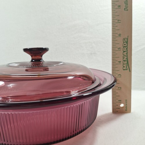 Corning USA Vision Cranberry V-33-B 2,5 Qt. Auflaufform & Deckel 5 Pyrex V 33 C - Bild 6 von 9