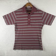 Polo Christian Dior vintage uomo media rossa a righe tasca misto cotone