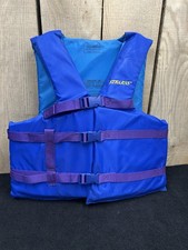 Stearns 3 Strap Life Vest Adult Oversize Chest 52-62Inches TypeIII PFD Blue S1