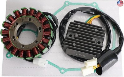 Artudatech Magneto Stator+Voltage Rectifier+Gasket Fits for Honda VT750DC Black
