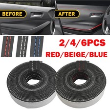 246x 2m Pu Leather Car Dashboard Decor Line Strip Sticker Trim Accessories Usa