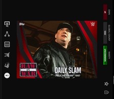 DIGITAL Topps WWE DAILY SLAM 21 JULY Red & Black Base - PAUL HEYMAN 5262cc