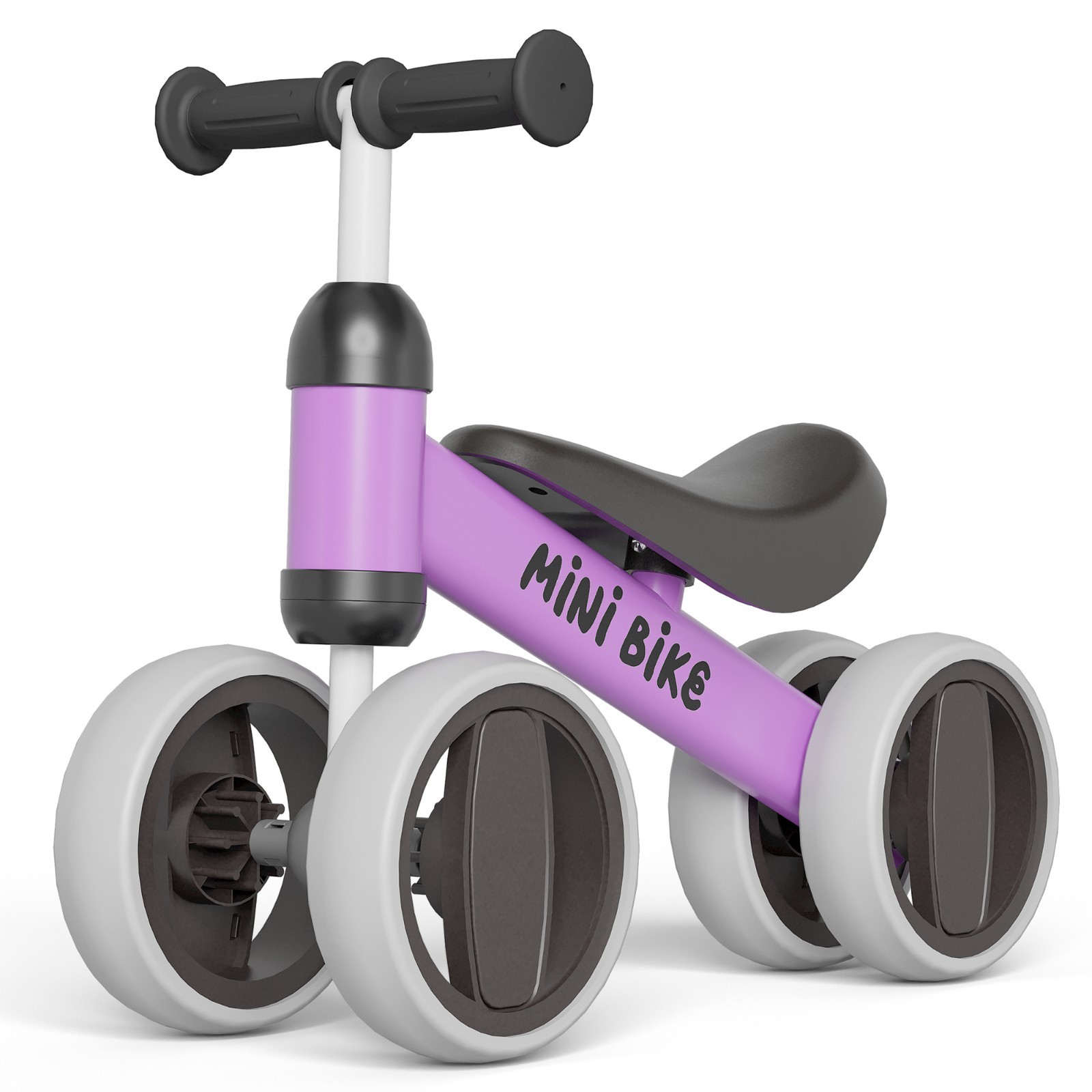 Commugo Baby Balance Bike Children Walker No-Pedal Toddler Toys Rides w/4 Wheels