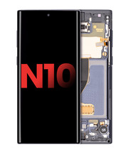 For Samsung Galaxy Note 10 Oled Display Touchscreen Digitizer Frame Fingerprint