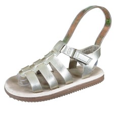 Wonder Nation Fisherman Toddler Girl Sandal Size 11C Casual Summer Gold Metallic