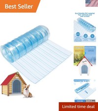 15.7 in x 4.9 ft Dog Door Replacement Flaps - Safe Plastic Vinyl Strip for DI...