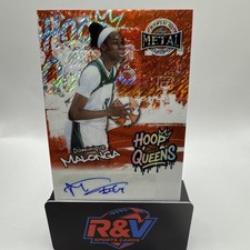 Dominique Malonga Auto /7 2025 Leaf Women of Sport Hoop Queens WNBA Orange