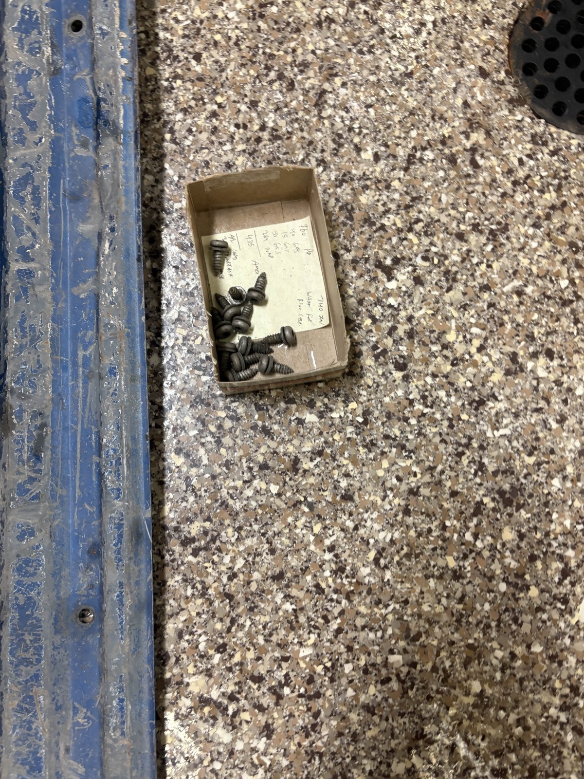 87-96 1987-1996  FORD F150 F250  TAILGATE ACCESS PANEL , BACKER , BLUE + SCREWS