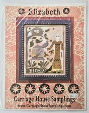 CARRIAGE HOUSE SAMPLINGS ELIZABETH SAMPLER COUNTED CROSS STITCH CHART BOOKL NEW
