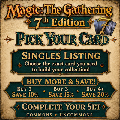 MTG 7th Edition Core Set Singles Vintage - Complete Your Set - Pick Your Card NM