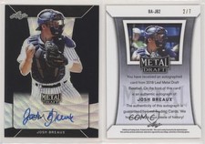 2018 Leaf Metal Draft Black Wave /7 Josh Breaux #BA-JB2 Auto