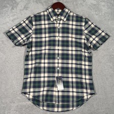 Polo Ralph Lauren Shirt Mens XS Green Plaid Classic Fit Button Down Oxford Sport