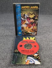 Mickey Mania: Timeless Adventures of Mickey Mouse (Sega CD) Complete w Poster
