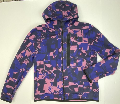 Nike Sportswear Tech Fleece Men's Full-Zip Hoodie Patterned ,Style: DM6456-507 - Picture 1 of 10