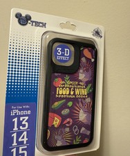 Disney EPCOT Food  Wine Festival 2024 iPhone 13 14 15 Case Cover Figment NEW 