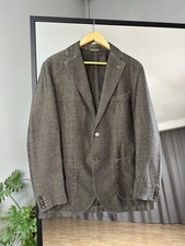 L.B.M. 1911 Lubiam Men  s Blazer Linen Cotton Sport Coat Gray Size 52/L