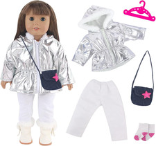 5 Pezzi Vestiti per Bambole Da 30 a 45 Cm, Accessori per Vestiti Delle Bambole, 