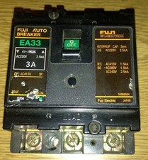 Fuji Electric Auto Breaker EA33, 3 amp, 3 Pole, SHIPSAMEDAY  1641A1