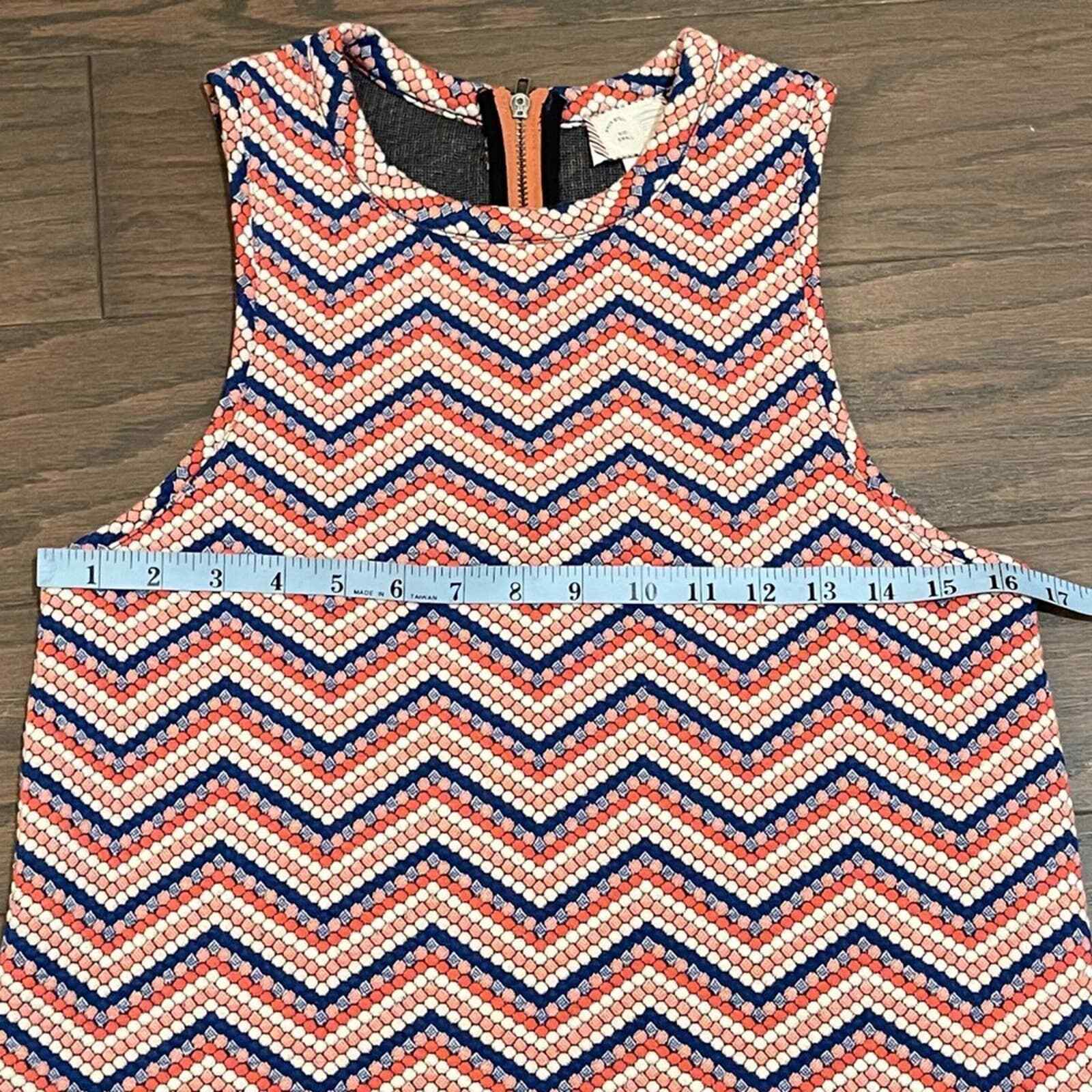 Anthropologie Postage Stamp Brand Jacquard Tank SZ Sm… Gem