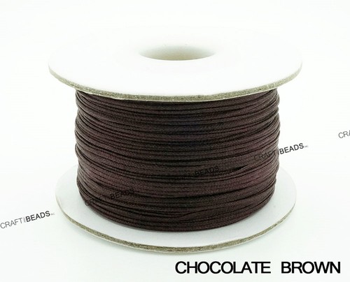 0,8 mm Chinesischer Knoten Nylonkordel Shamballa Makramee Auffädeln Kumihimo Saite 50 Yards - Bild 6 von 49