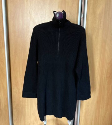 LISA YANG Cashmere Sweater Womens 1/4 Zip Pullover Jumper Long Sleeve Gray M (2)