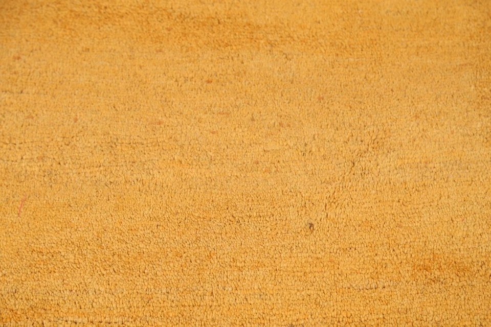 Thick Pile Gold Color Solid Contemporary Area Rug 3'x4' Modern Oriental Carpet - Image 3 of 4