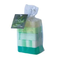 Maui Soap Co Surf Rider Gift Guest Set Bar Soap with Kukui & Coconut Oil