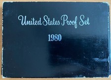 USA: United States Mint Proof Set 1980, 1,91 Dollar, 6 Münzen