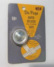 Du Page Rapid Splicer Polyester Tape For Dry Splicing 8MM Film NEW 1960's 70's