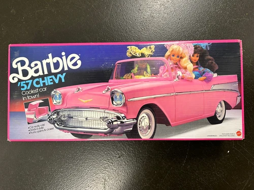 NEW SEALED Vintage Mattel Pink Barbie Bel Air ‘57 Chevy Car