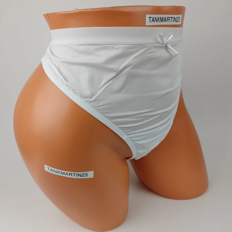 LANE BRYANT CACIQUE PLUS 18/20 NO SHOW TANGA PANTY BLANCO CON ENCAJE TRASERO BLANCO Foto 2 de 4