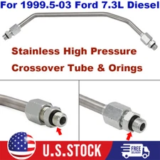 High Pressure Crossover Tube with Orings For 1999.5-03 Ford 7.3L P.Stroke Diesel