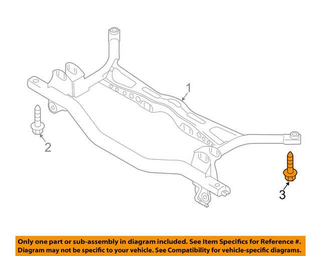 VW VOLKSWAGEN OEM Engine Motor TransmissionSide Support Mount Bolt
