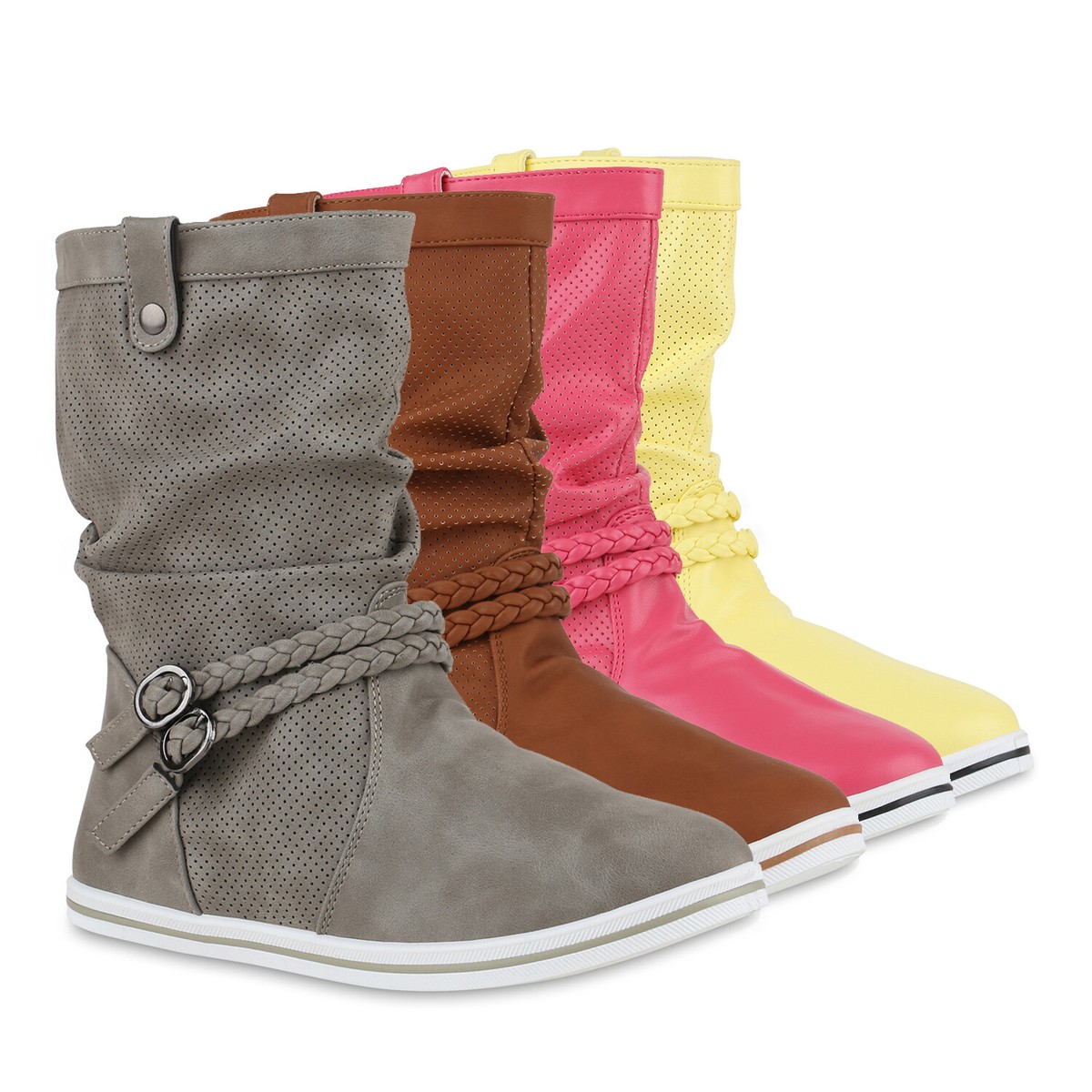 Stiefelette Think Sommerschuhe Damen Bequeme Schnã¼rstiefel