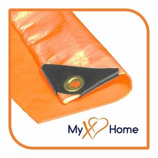 20 x 20 Orange Color 12 Mil Heavy Duty Tarp / Canopy
