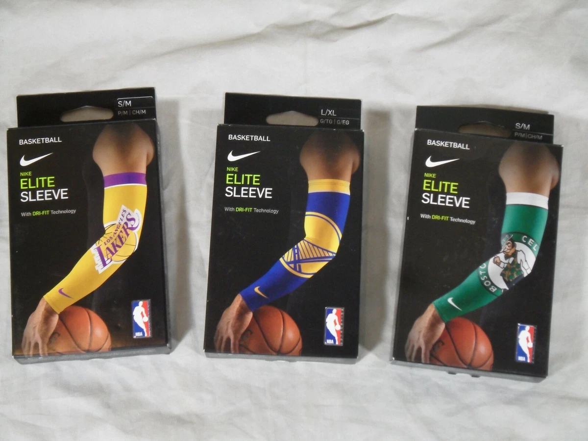 Nike DriFit Elite NBA Basketball Arm Sleeve LA Lakers GS Warriors