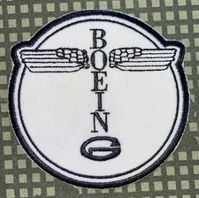 Boeing Aircraft Winged Logo Flight Jacket Patch Hook & Iron-On Repro New A1032