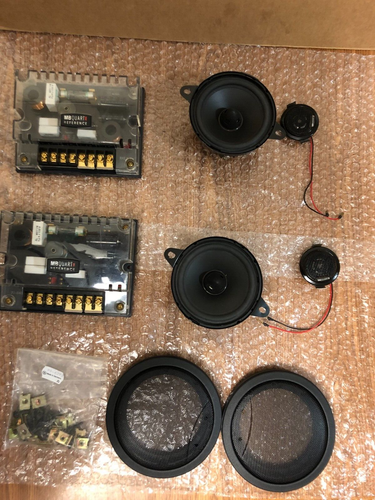 MB Quart RWE 100 4" Midrange Speakers tweeters and RXE 210 crossovers.