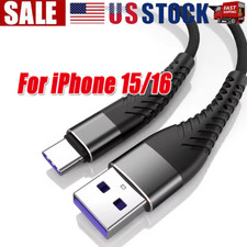 Braided USB C Type C Fast Charging Data Cable Cord for iPhone 15 Pro Max 15 lot