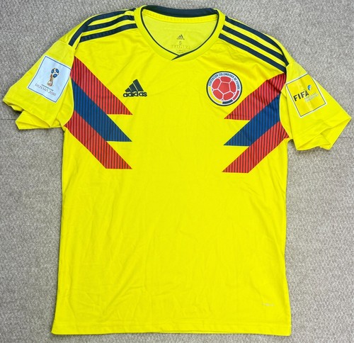 Adidas Climalite FIFA World Cup Russian 2018 Colombiana De Futbol Jersey Size S