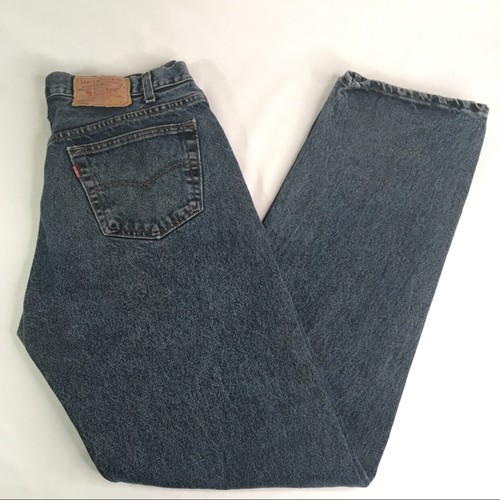 Levis 501 Jeans 36x34 Blue Stone Wash Button Fly 522 Straight Leg Vintage  USA | eBay