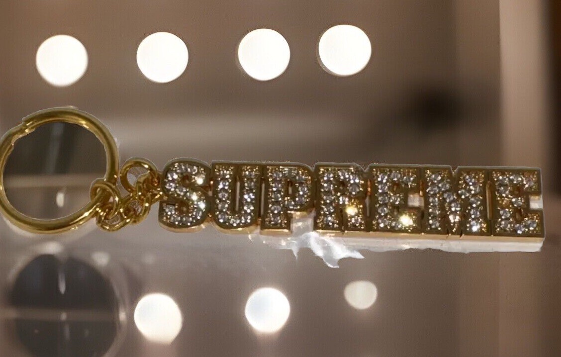 NWT Supreme SS20 Skeleton Keychain Red / Supreme SS18 block Logo keychain Gold NWT Supreme SS20 Skeleton Keychain Red / Supreme SS18 block Logo keychain Gold