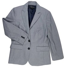 Jones of New York Collections Ladies Size 8 Jacket Blazer Gray Black Tweed EUC