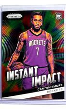 2023 2023-24 Panini Prizm Instant Impact #7 Cam Whitmore RC Rookie Card Rockets