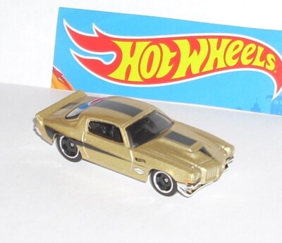 New 2025 Hot Wheels '70 Camaro RS Gold Black Bladwin Motion