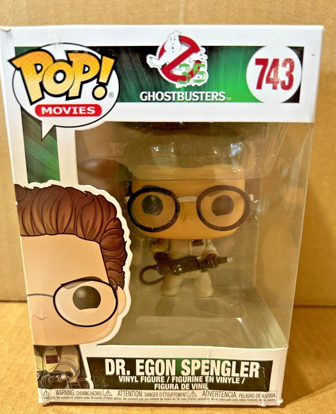 Funko Pop! Vinyl: Ghostbusters - Dr. Egon Spengler #743 *Dmg Box