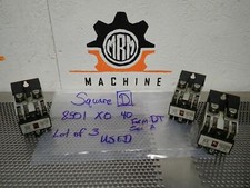 Relés de control Square D 8501 X0 40 Ser A Form DT 110/120V 50/60Hz usados lote de 3