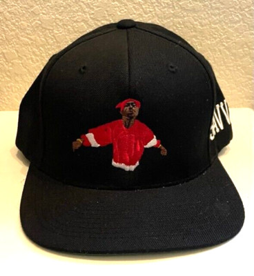 Classic 1990's Tupac Savvy Snapback Hat Red Outfit Embroidered
